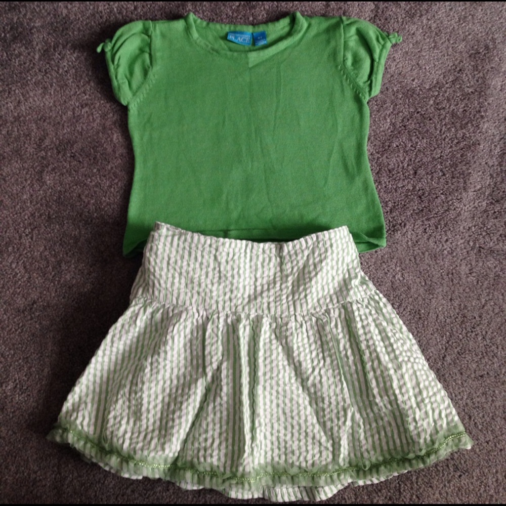 children's place matching skirt set
