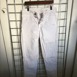 American Apparel White High Waisted Pants