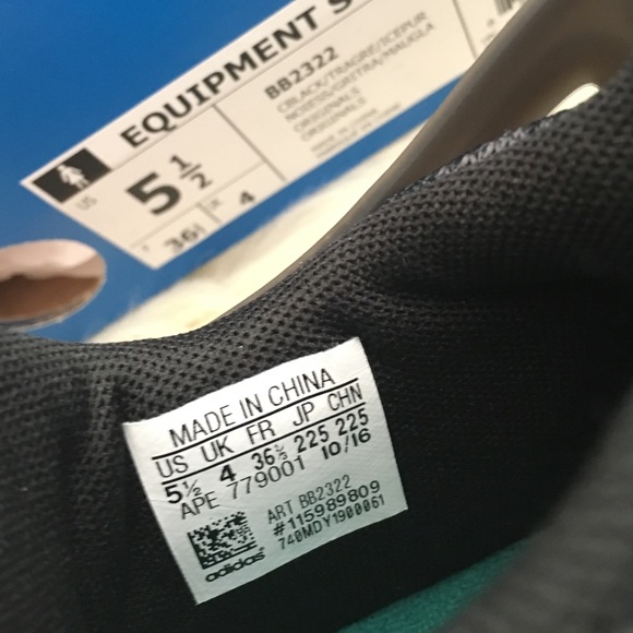 Women's adidas EQT pink and black size 5 - Picture 4 of 4