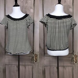 Max Studio Striped Blouse