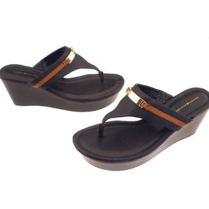 Tommy Hilfiger Platform Wedge Thong Sandal