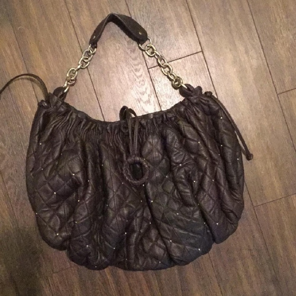 BCBGMAXAZRIA brown hobo bag