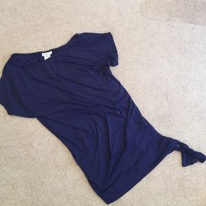 Navy bathing suit cover- DKNY