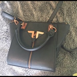 Danielle Nicole grey and rose gold cross body