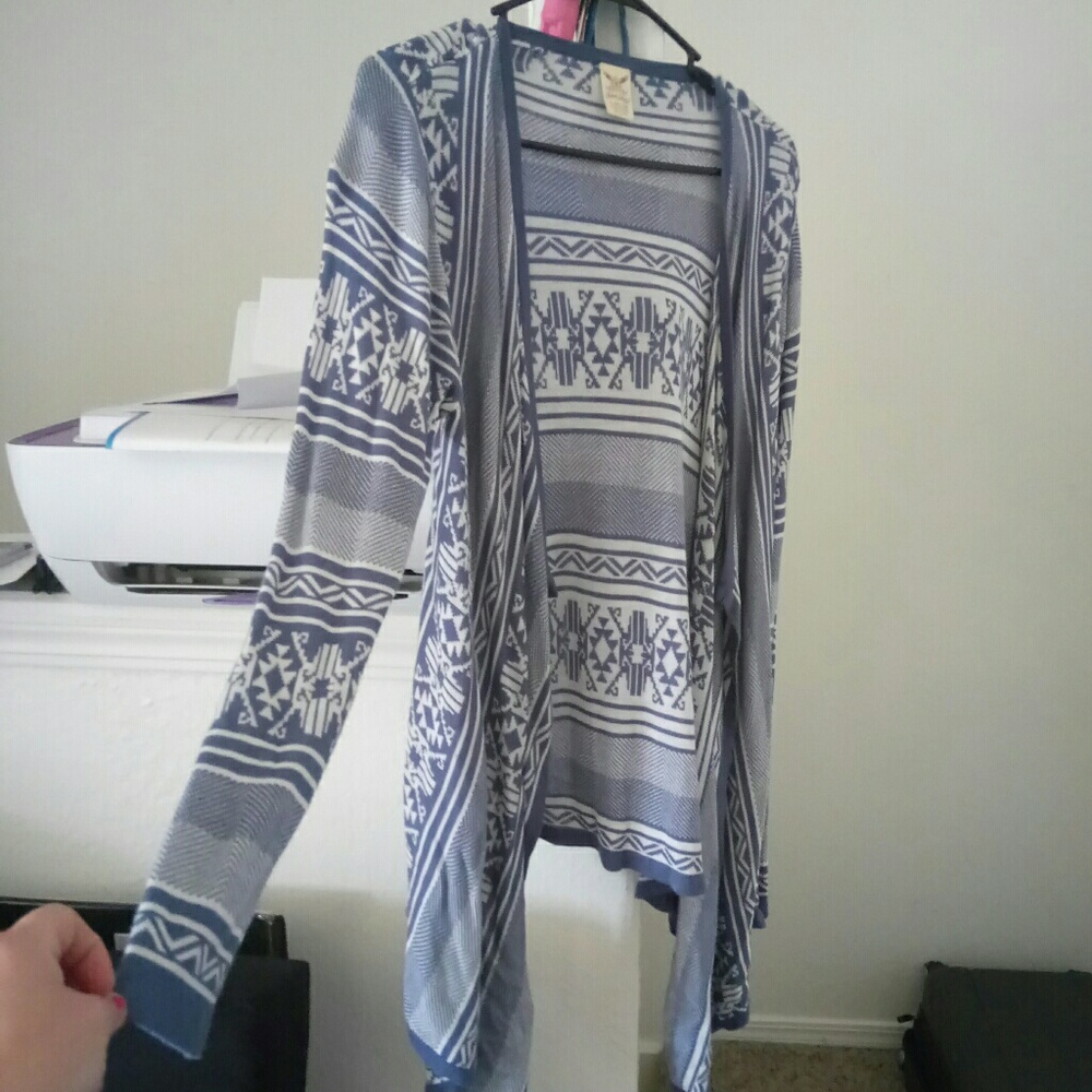 Blue Aztec cardigan