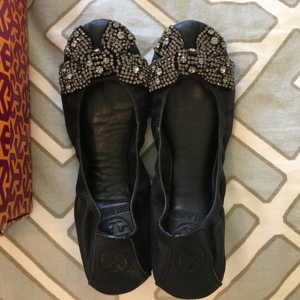 Tory Burch Eddie flat with now