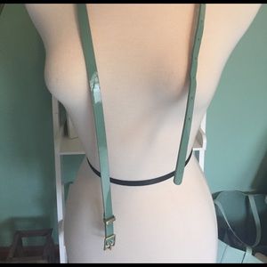 Jcrew mint patent leather belt