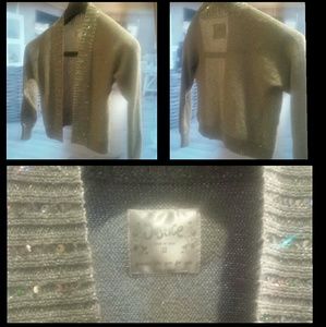 Girls Justice Shrug Bolero sweater sz 12