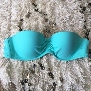 Teal Victoria Secret Bandeau Swimsuit