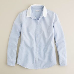 J.Crew Boy Shirt Washed Oxford Cloth Shirt 4