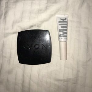 Avon eyeshadow palette & Milk Makeup mascara