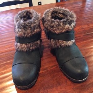Sorel Furry Wedge Boot