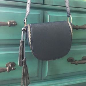 Free People Dark Blue Shoulder Bag
