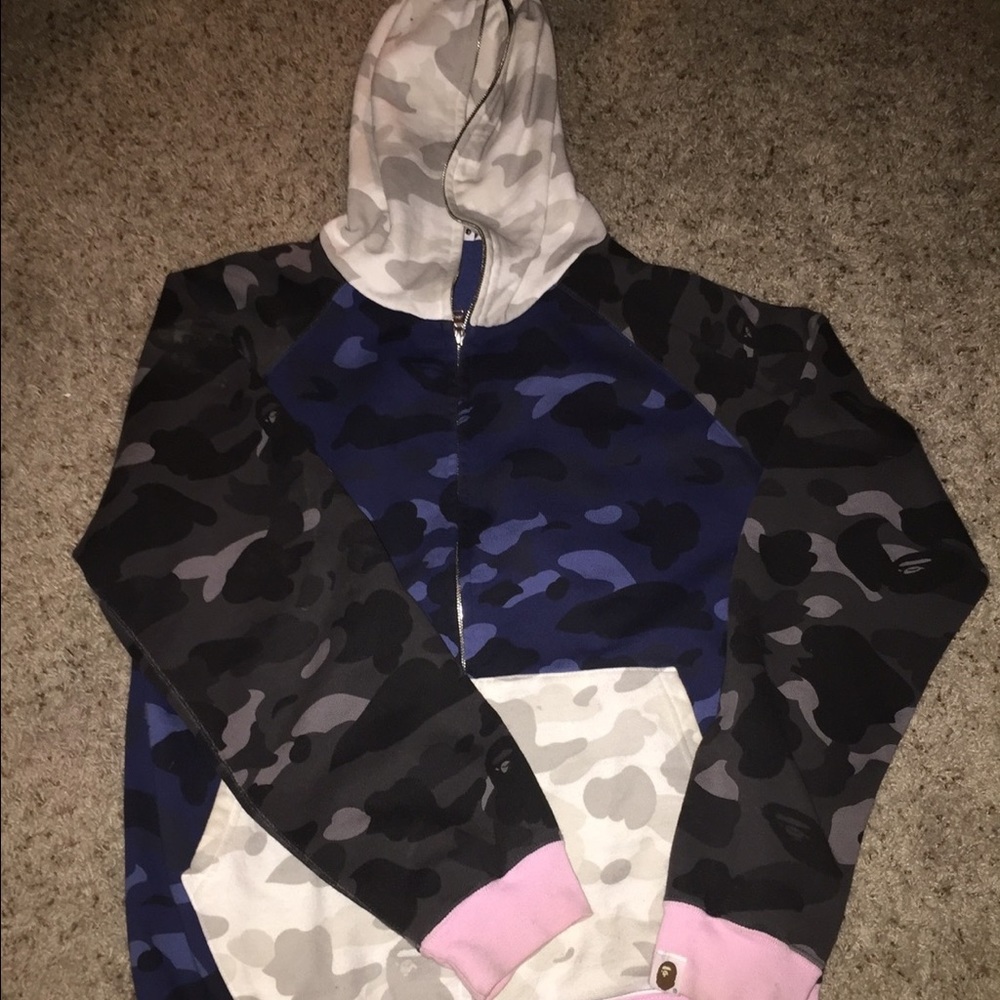 Bape Multi Camo Full Zip Hoodie