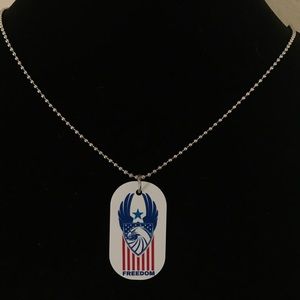 Dog tag style necklace