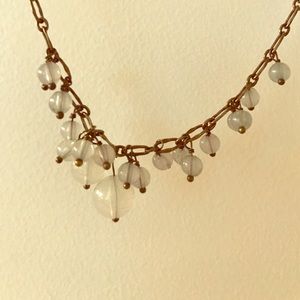 J.crew aqua beaded necklace