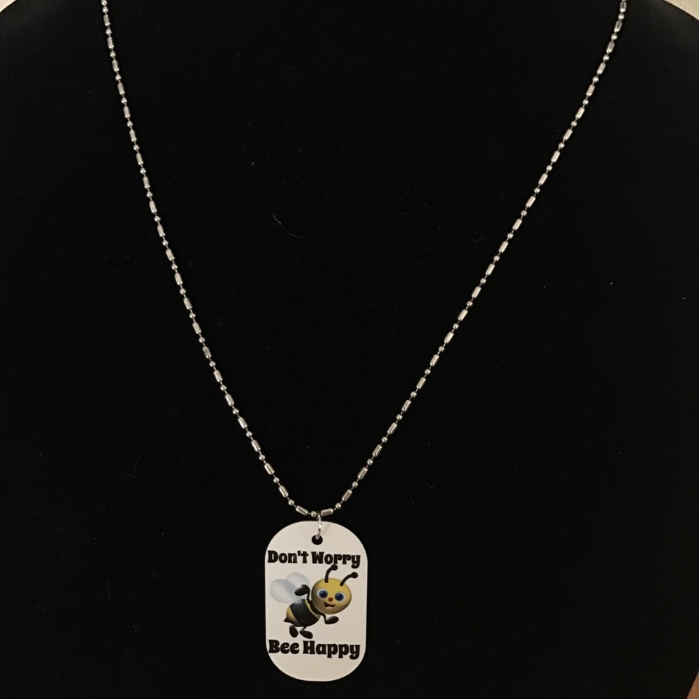 Dog tag style necklace