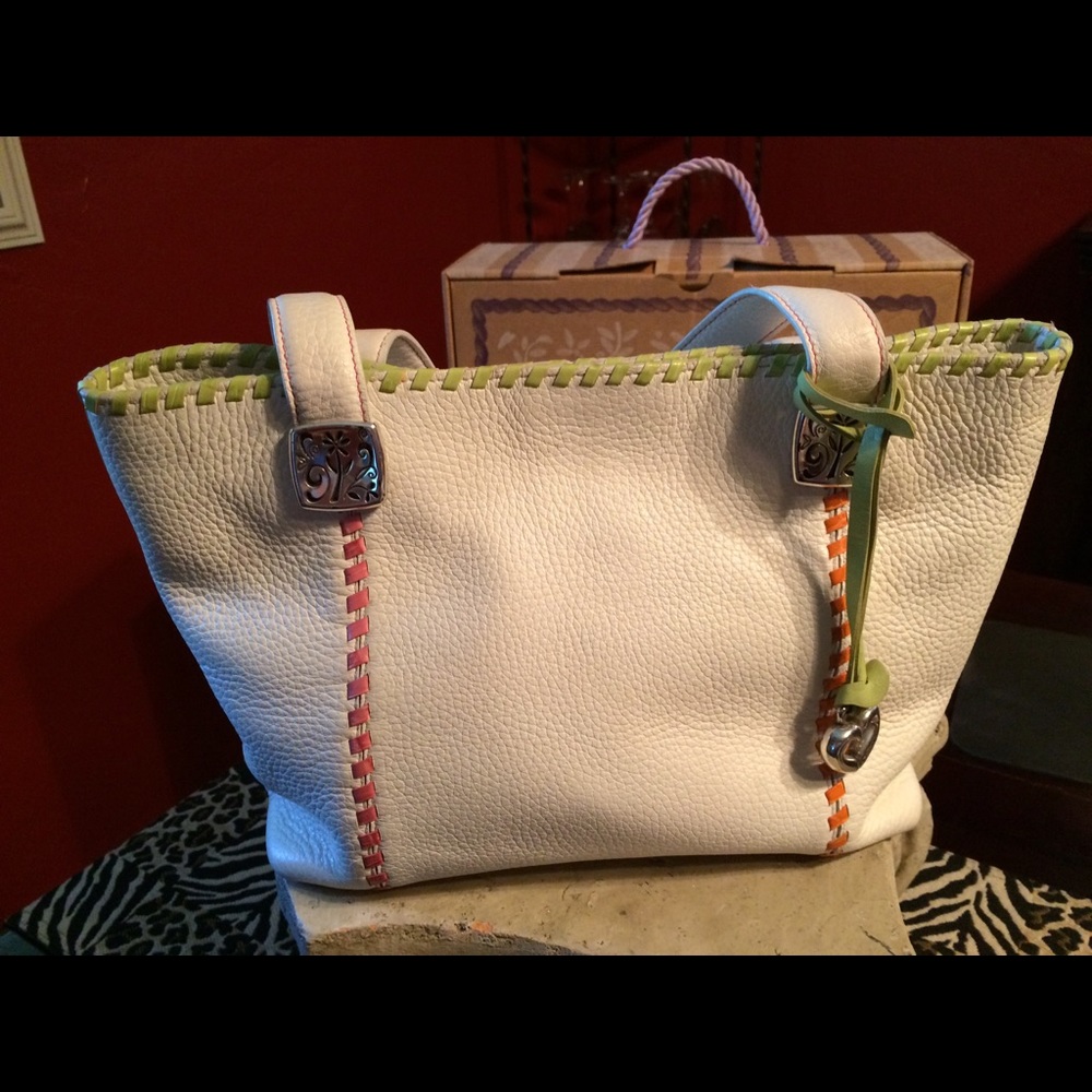 Brighton white tote