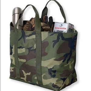 LL Bean Hunter's Tote Bag, Open Top