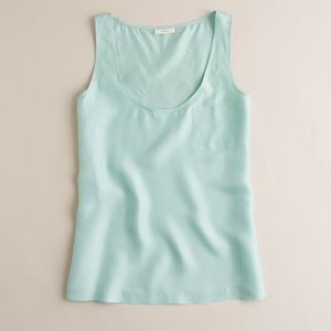 J.Crew Aqua Silk Sleeveless Tank 4
