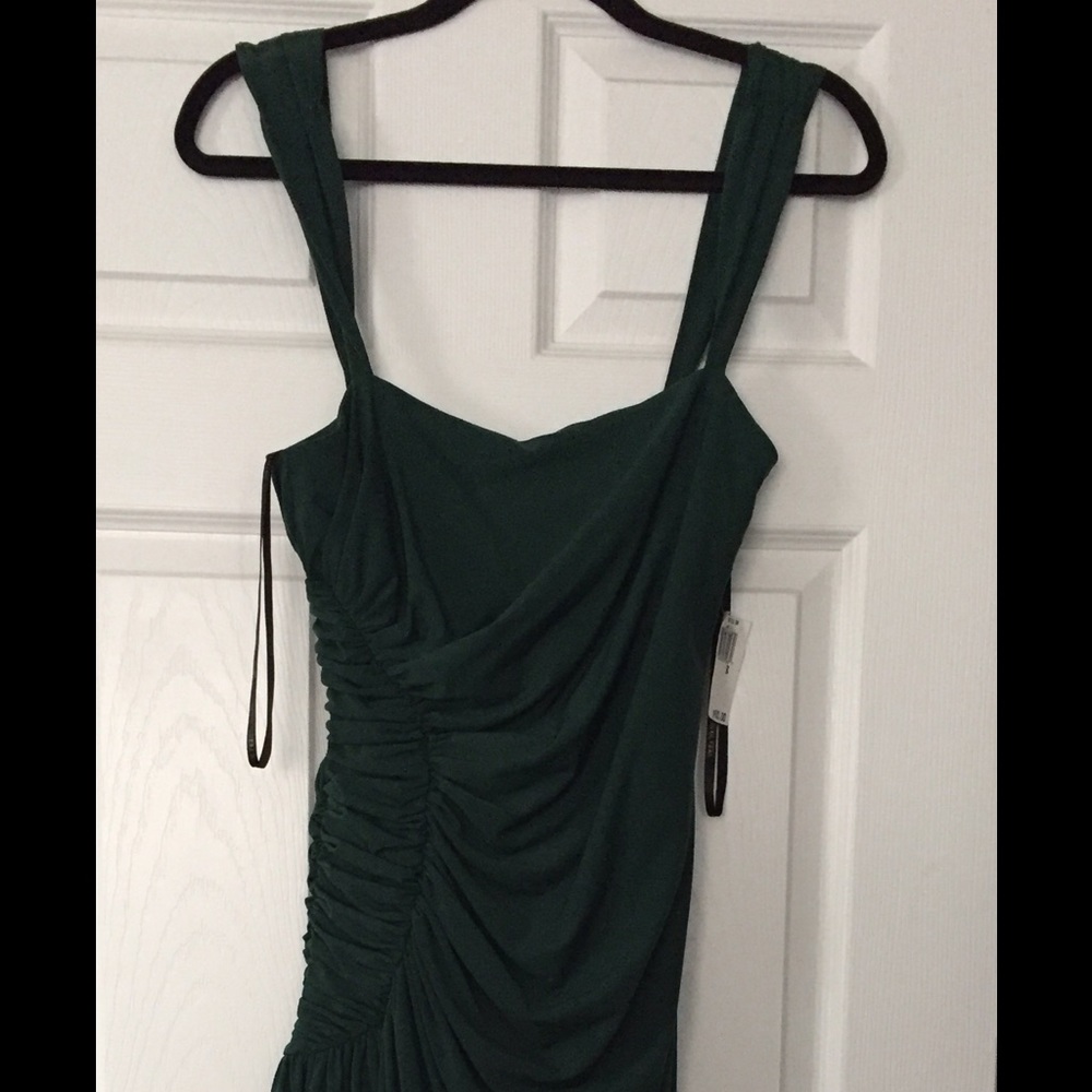 Vera Wang Hunter Green Cocktail Dress