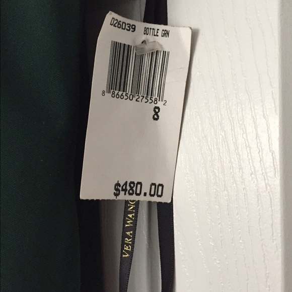 Vera Wang Hunter Green Cocktail Dress - Picture 4 of 4