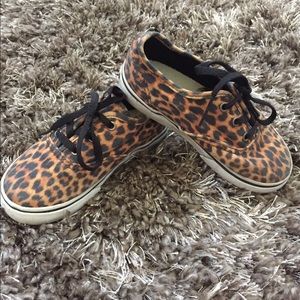 Toddler girl cheetah print vans