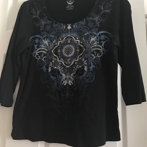 Chicos 3/4sleeve top