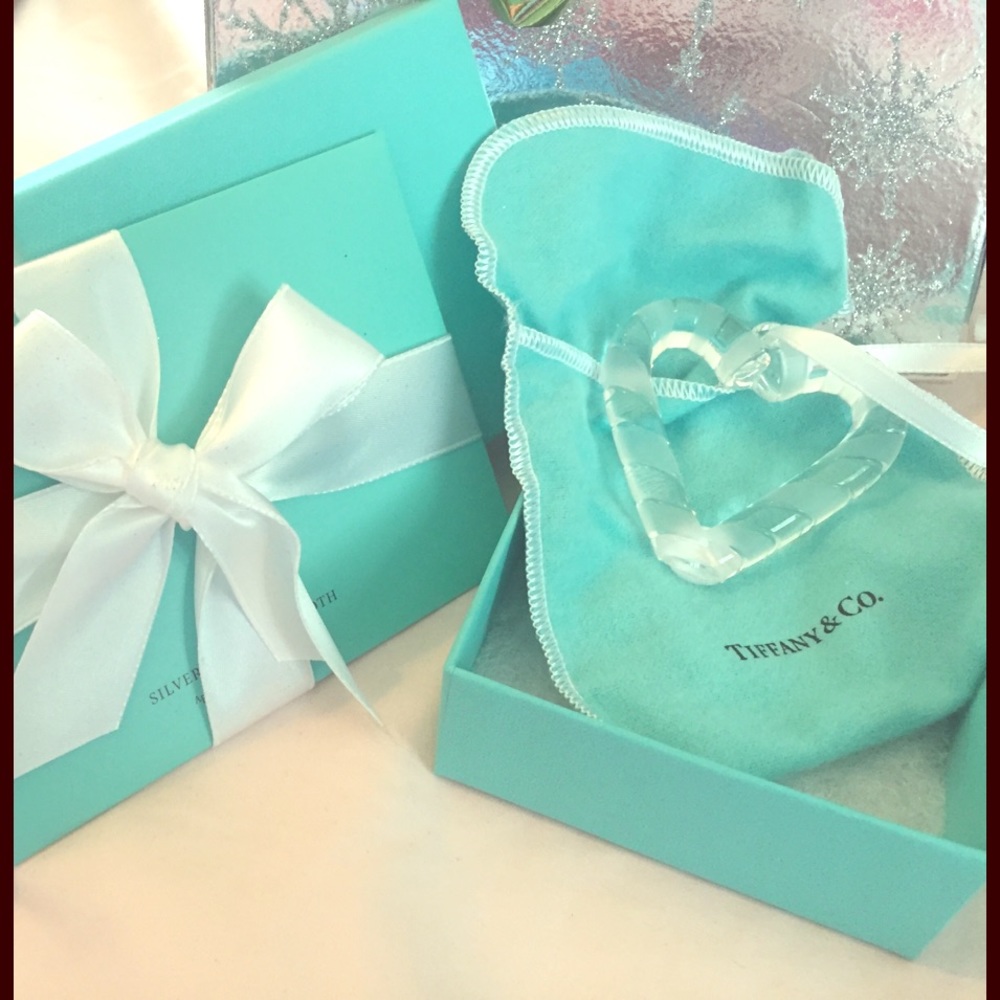 Tiffany candy cane heart ornament ❤ 2015 collect.