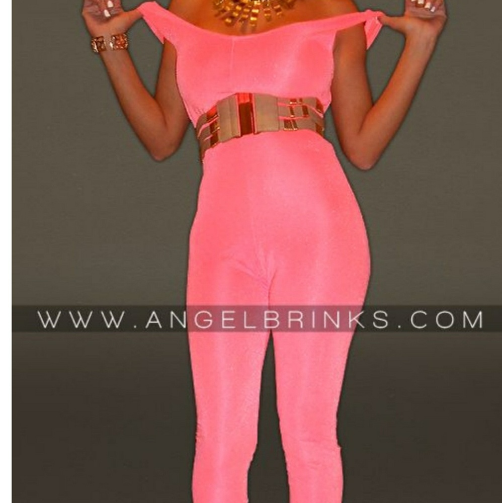 Angel Brinks Barbie pink bodysuit with belt