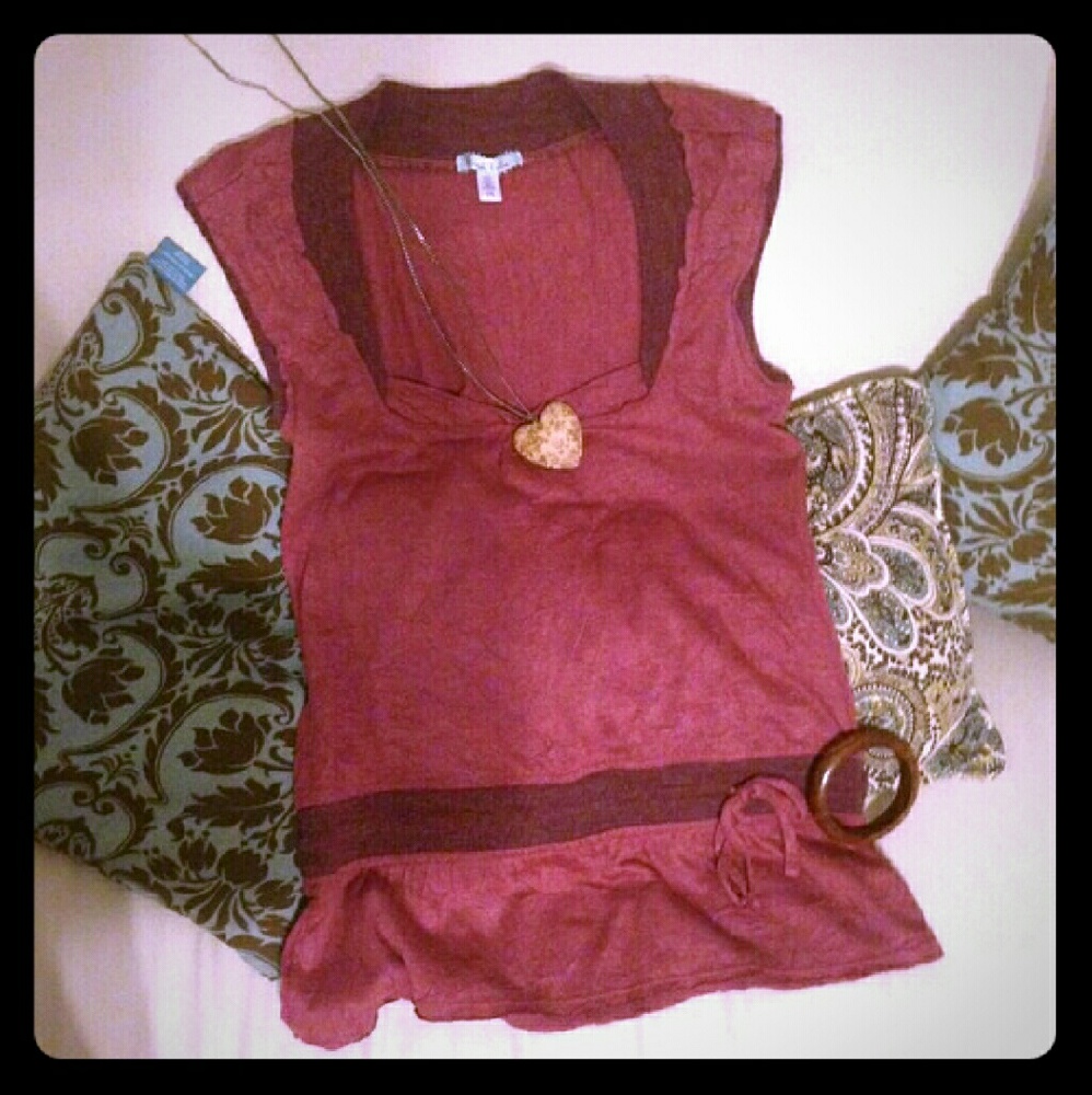 MOVING SALE! Mauve Boho Chic Sleeveless