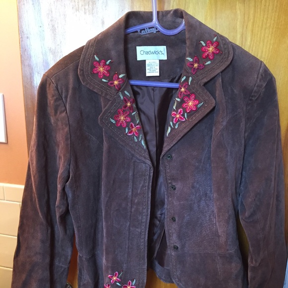 Chadwicks Jackets & Blazers - Chadwick's brown suede jacket. Size 8.