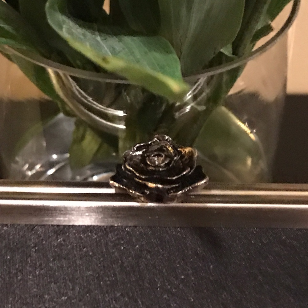 Beautiful Black Satin Handbag - Picture 2 of 4