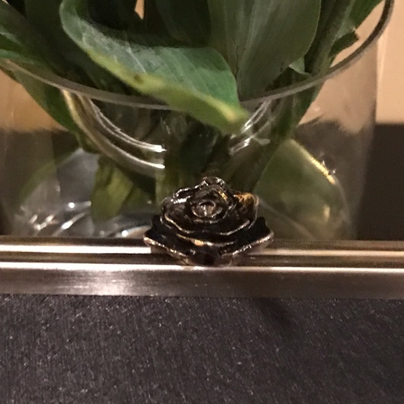 Beautiful Black Satin Handbag - Picture 2 of 4