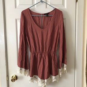 Romper with Lace Detail