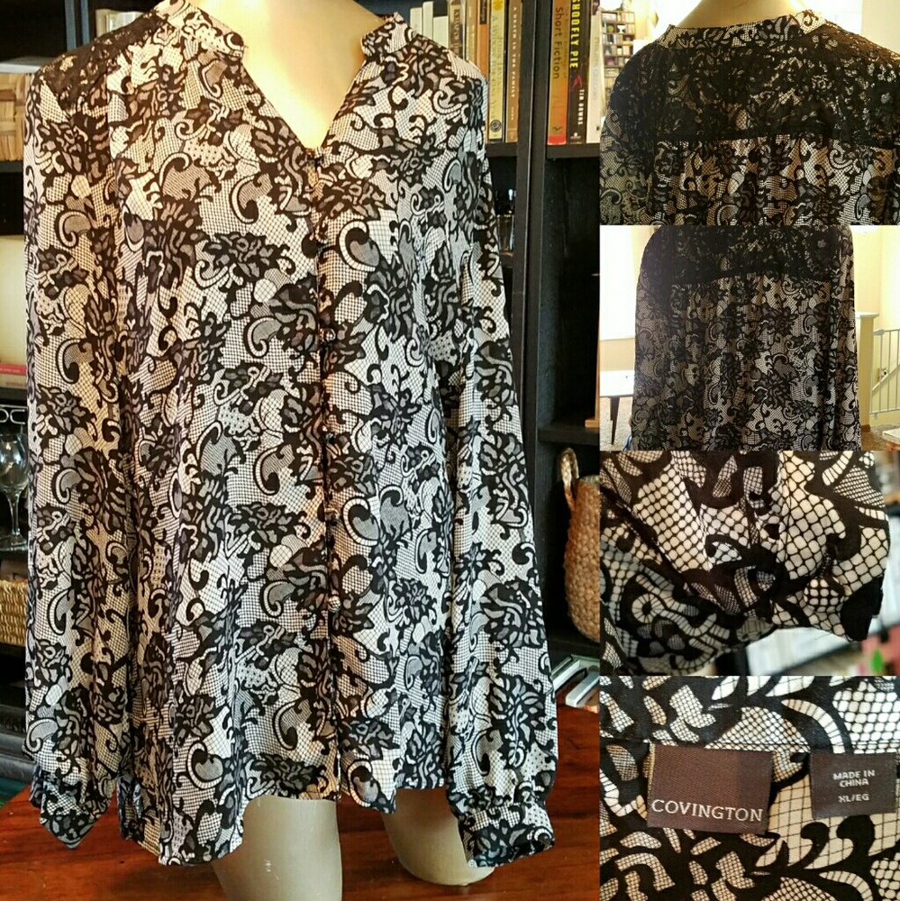 Lace Blouse, Perfect for Work or Play
