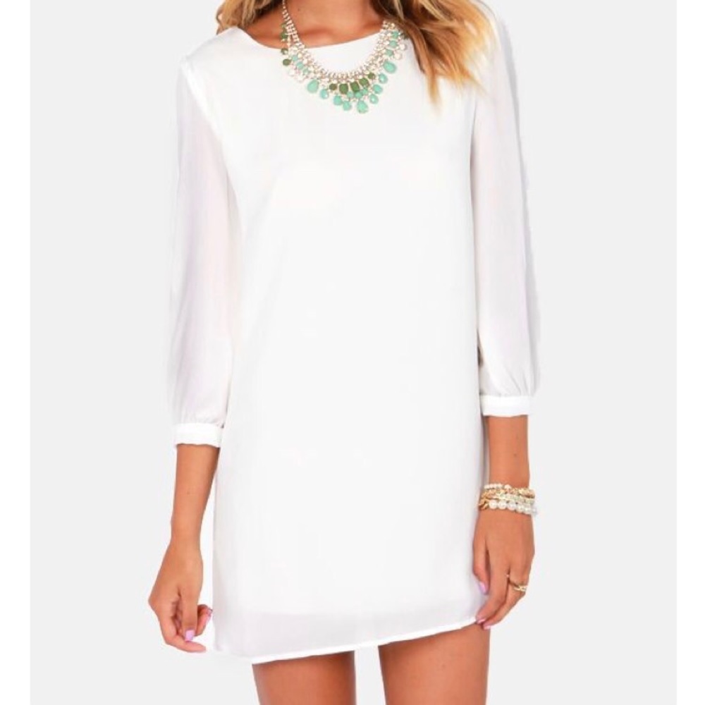 White Shift Dress