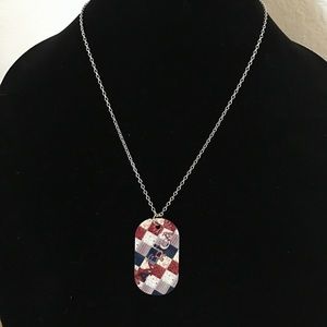 Dog tag style necklace