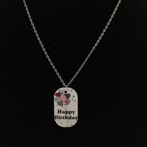 Dog tag style necklace