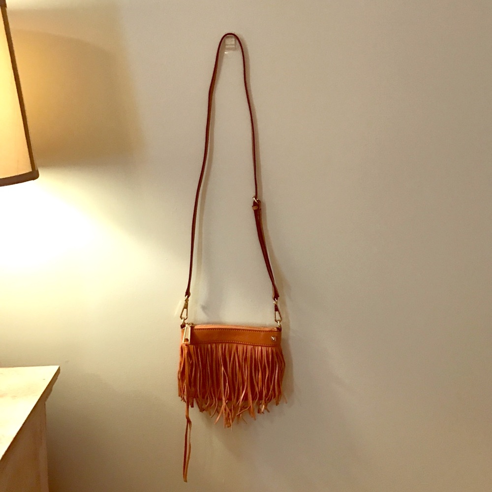 Rebecca Minkoff mini fringe crossbody purse bag