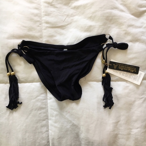 Vitamin A Swim - Vitamin A Black Fringe Bikini Vitamin A Swim - Vitamin A Black Fringe Bikini