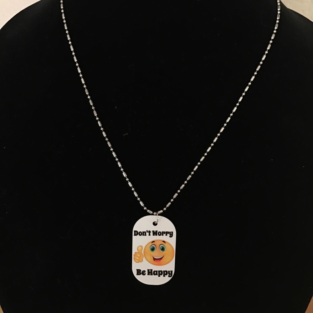 Dog tag style necklace