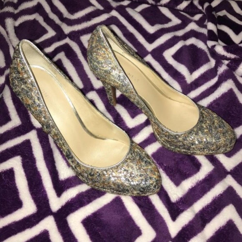 Nine West sequin heels!