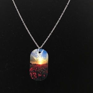 Dog tag style necklace