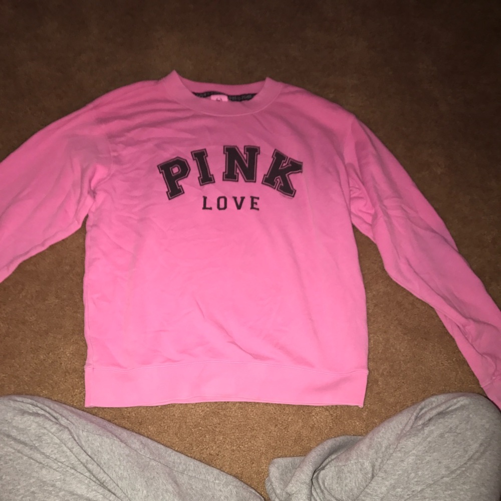 Pink sweat shirt