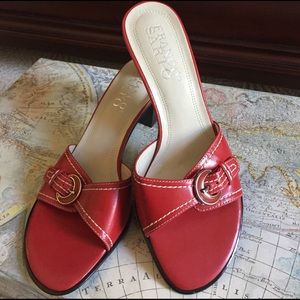 🌷FINAL PRICING🌷 Franco Sarto red leather Sandal