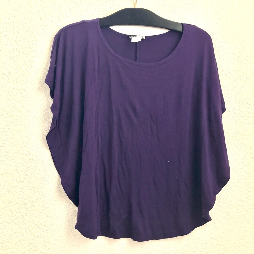 🍇Purple wide sleeve top🍇