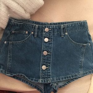 Denim skort