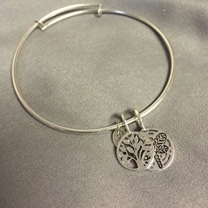 Chrysalis Tree and Dragonfly Silver Bracelet