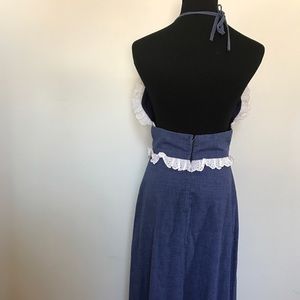 Vintage Dresses - Vintage Chambray Halter Sun dress Vintage Dresses - Vintage Chambray Halter Sun dress